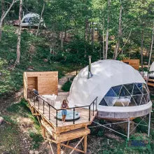 Transparent Garden Geodesic Dome