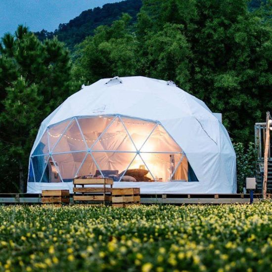 Plastic Frame Geodesic Dome Tent